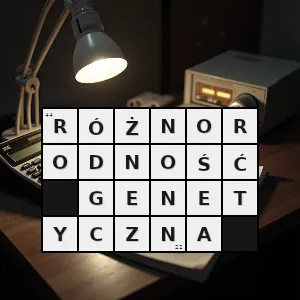 Rozwiązanie krzyżówki: różnorodność genetyczna - różnorodność genetyczna | hasła, synonimy i podpowiedzi Hasło krzyżówkowe różnorodność genetyczna - różnorodność genetyczna – rozwiązanie, synonimy, podpowiedzi i definicje krzyżówkowe